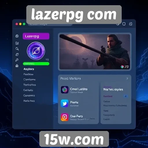 Interface do usuário do LazerPG é intuitiva e acessível